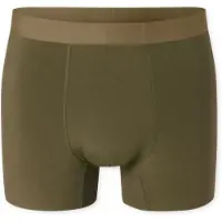 Schiesser Boxershorts ' Modern Bonded ' kaki / olijfgroen