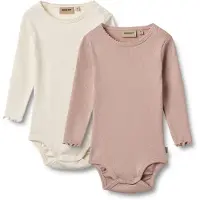 Wheat Rompertje/body oudroze / offwhite