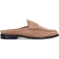 Manfield Taupe suède loafers | Maat 40