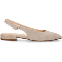 Manfield Beige suède slingbacks | Maat 39