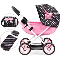 Bayer - Dolls Pram Cosy - Black/Pink (12760AA)