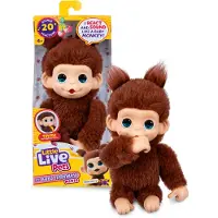 Little Live Pets Animal en peluche Mon Bébé Singe Mini Marron