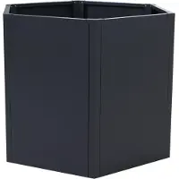 Mendler Set van 3 verhoogde plantenbakken -P64, metalen verhoogde plantenbakken voor groenten/planten, bloembakken, plantenkuipen, staal, 77 x 264 x 100 cm ~ antraciet