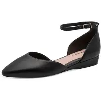 Tamaris Ballerina met riempjes zwart