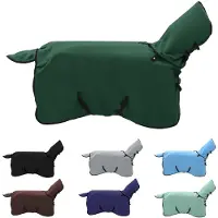 vidaXL Paardendeken Volledig Donkergroen 105 cm Polyester Fleece