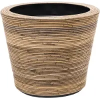 Van der leeden Drypot rotan streep d45h43cm