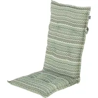 Hartman tuinmeubelen tuinstoel kussen - Anne - green print - hoge rug - 123x50x10cm