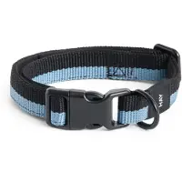 HAY Dogs Collar Flat Halsband S|M | Blue, black