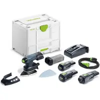 Festool DTSC 400 3,0 I-Set 578138 Accu-deltaschuurmachine Incl. accu, Incl. lader 18 V 3.00 Ah 100 x 150 mm
