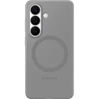 Samsung Galaxy S26 Siliconen Back Cover met Magneet Grijs
