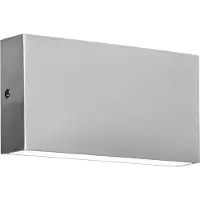 CMD Wandlamp buiten 9071, alu / grijs / zink, Roestvrij staal, Modern