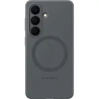 Samsung Galaxy S26 Siliconen Back Cover met Magneet Zwart