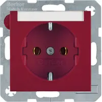 Berker 47508902 - Type F - Rood - 250 V - 16 A - 50/60 Hz