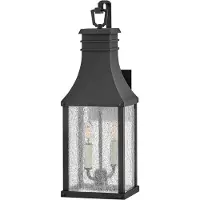 HINKLEY LED Wand Buitenlamp Beacon Hill | 2X E14 Max 40W | IP44 | Dimbaar | Museum Black