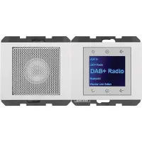 Berker K.1 DAB+/Bluetooth radio, glanzend (artikelnummer: 30807009, radioset)