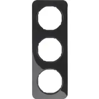 Berker Frame R.1 zwart, 10132145 glanzend