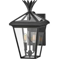 HINKLEY LED Wand Buitenlamp Palma | 2X E14 Max 40W | IP44 | Dimbaar | Black