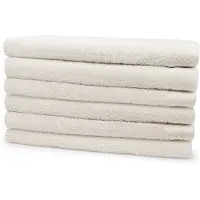 Eleganzzz Badstof Badlaken 100% Katoen 70x140cm - ivory - Set van 6