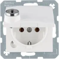 Berker stopcontact SCHUKO 47638989, S.1, polarwit, glanzend