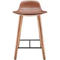Eva Solo Abalone Barstoel Oak Nature Leather Cognac 65 cm