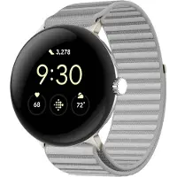 IMoshion Nylon bandje voor de Google Pixel Watch 5 / 4 / 3 (45 mm) - Lichtgrijs