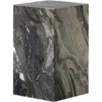 Audo Copenhagen Plinth tall bijzettafel 30x30x51 cm Grey galaxy