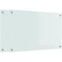 vidaXL Keukenachterwand 2 st Wit 80 x 50 cm gehard glas