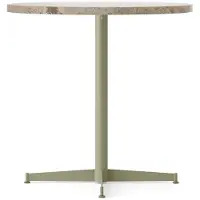 Audo Copenhagen Nook Eettafel Ø80 cm | Olive | Kunis Breccia Stone