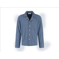 Yumeko Pyjamashirt Flanel M Blauw - Eco, Bio & Fairtrade