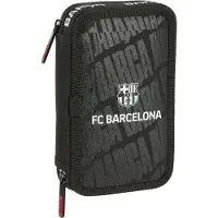 FC Barcelona F.cbarcelona 12.5x19.5x4 Cm Double Etui Zwart Man