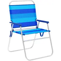 Marbueno Summer 52x56x80 Cm Fixed Folding Chair Aluminium Blauw