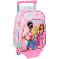Safta Barbie Painterly Rugzak Met Wielen