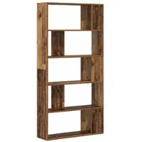 vidaXL Boekenkast 80 x 24 x 159 cm Bewerkt hout Oudhout