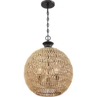 QUOIZEL LED Hanglamp Casablanca | 3X E27 Max 60W | Palladian Bronze