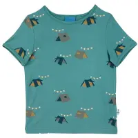 Finkid - Kid's Ilta Sun - T-shirt 80/90, turkoois