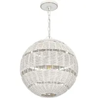QUOIZEL LED Buiten Hanglamp Lindendale | 1X E27 Max 60W | IP44 | Antique White
