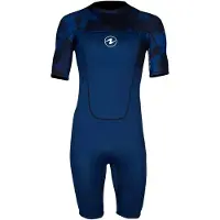 Aqua Lung Hydroflex 3-2 Mm Short Sleeve Shorty Blauw XL Man
