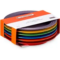 Le Creuset Signature steengoed ontbijtbord 6-delig Rainbow