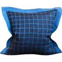 Fine Little Day Geruite kussenhoes 47x47 cm Blue-black