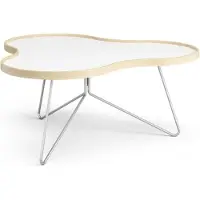 Swedese Flower tafel 84 x 90cm H39 cm Berk gelakt