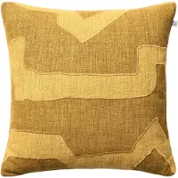 Chhatwal & Jonsson Sikkim Kussenhoes 50x50 Cm Masala Yellow - Decoratieve kussens & hoezen Linnen Spicy Yellow - CC320134-22B