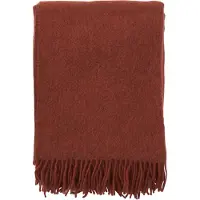 Klippan Yllefabrik Gotland wollen plaid 130x200 cm Rust