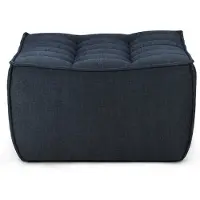 Ethnicraft N701 gestoffeerde kruk van gerecycled katoen
