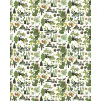 Arvidssons textil Skogsliv tafelzeil Groen