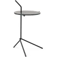 &tradition Halten SH9 bijzettafel Smoked glass-warm black