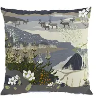 Arvidssons textil Fjällvandring kussenhoes 47x47 cm Blauw