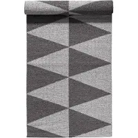 Scandi Living Rime kunststof vloerkleed grijs 70x250cm