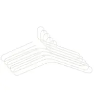 Scandi Living Smooth kledinghanger 5-pack White