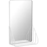 Scandi Living Nod spiegel met plank 30x50 cm White