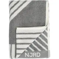 NJRD Stripes handdoek 50 x 70 cm Grijs